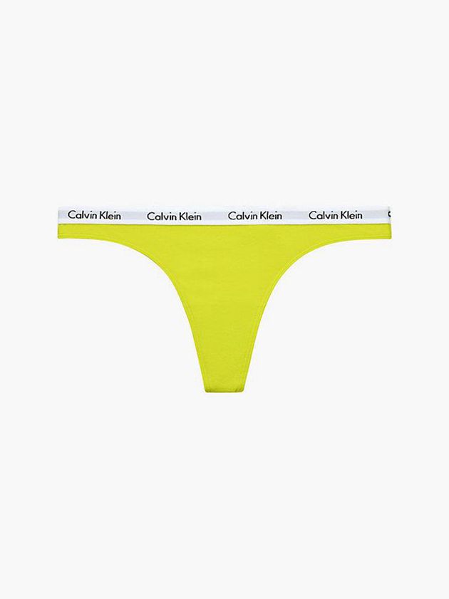 Calvin Klein USA Carousel Womens Thong Yellow 8623407-TK